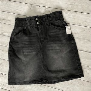 NWT No Boundries Black Denim Jean Skirt Sz Small